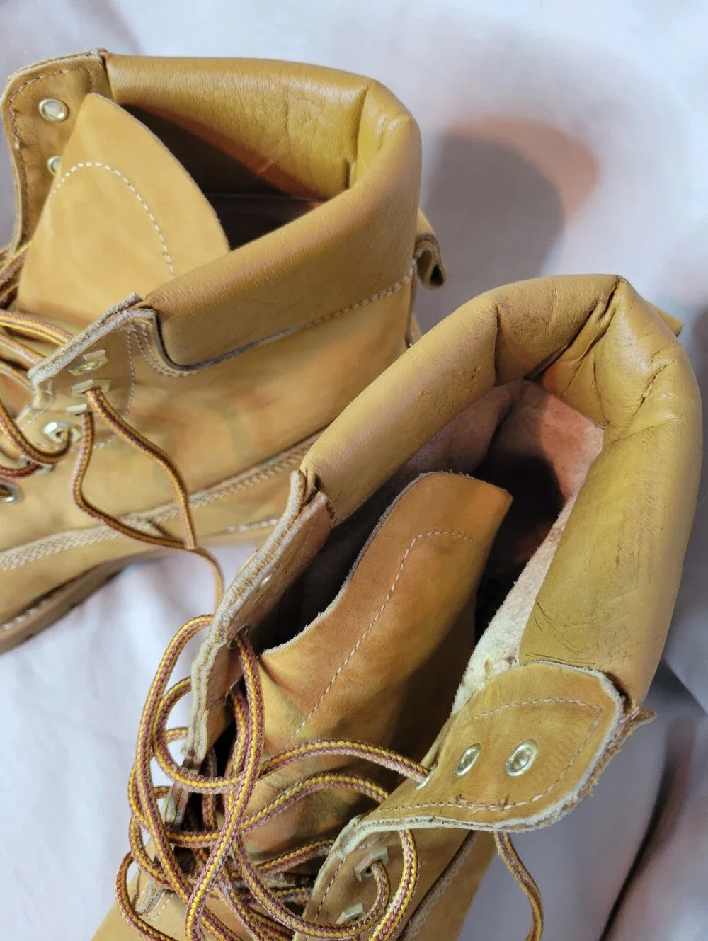 Leather Uppers Men's Work Boots Tan Lace-Up Boots